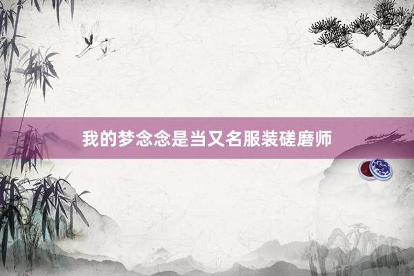 我的梦念念是当又名服装磋磨师